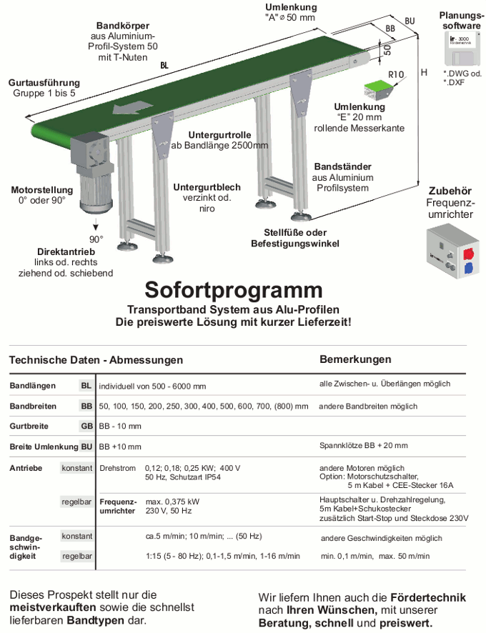 Robolife Alu Profil Technik Fördertechnik
